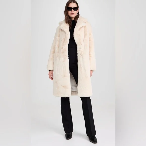 Apparis Steffi Faux Fur Long Coat - Women - Picture 4 of 16